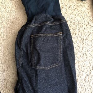 Motherhood maternity jean leggings